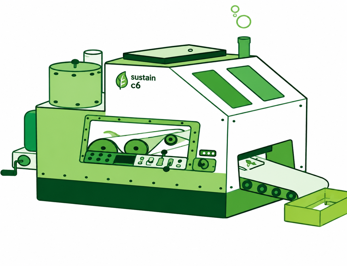 SustainC6 manufacturing platform illustration
